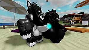 beach romp turns wild with roblox's mal0 scp-1471