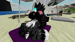 beach romp turns wild with roblox's mal0 scp-1471