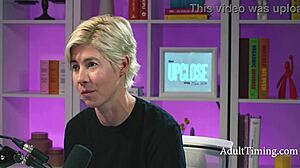 Busty Hailey Rose's goddess tits shine in hot interview! 💖