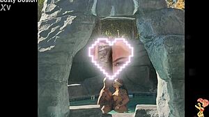 Busty hotwife boston swallows huge bbc deep in the pool!