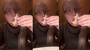 guy enjoys asmr dinner date in cozy restaurant