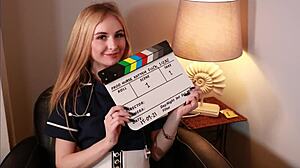 little 18 year old blonde unwraps creampie christmas gift