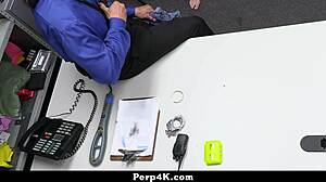 stepsister fucks cop stepbrother to escape shoplifter trouble