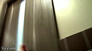 who fills wet pussy with creampie in toilet quickie?!