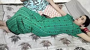 Horny Indian Jija Sali Couple Juicy New Year Sex