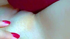 Blonde teen's perfect shaved pussy tempts neighbor suck