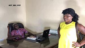 college guy fucks head teacher's shaved pussy bent over doggystyle