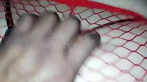 Guy rams huge cock deep into hot wife's tight pussy and ass