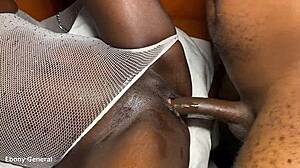 PETITE BLACK TEEN 18+ BANGED HARD BY EBONY DICK IN LIVING ROOM