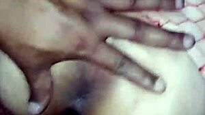 Guy rams huge cock deep into hot wife's tight pussy and ass