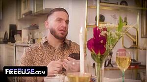 alex and peter unload massive cumshots celebrating penelope's office cfnm presentation