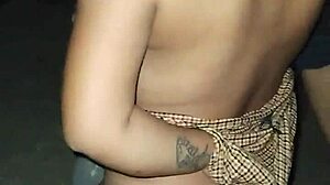 Horny latina tattooed wife fingered and exposed on public beach