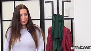 lesbo nymphos pee spray blasting wet squirting twats?