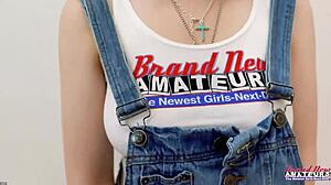 busty annie archer deepthroats big cock then takes it in pussy