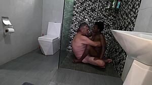 morning shower fuck she demands pussy eat after creampie