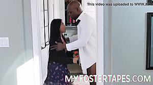 ember snow bends over doggystyle riding big cock to impress foster summer hart