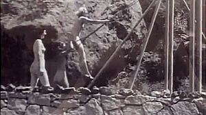 dark lantern vintage nature girls retro outdoor hairy tits