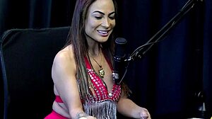 belinha baracho's naughty interview full of brazilian swingers fetish on sheer red