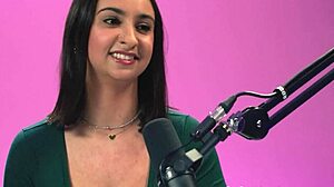 Busty Hailey Rose's goddess tits shine in hot interview! 💖