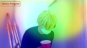 couple's pool party turns bathroom cum on tits cosplay whore fest