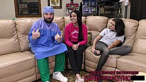 Neighbors First Gyno Exam with Alix Avery