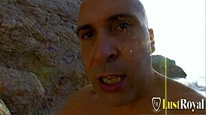 Stranded Man With Monster Cock Pounds Sexy Teen Angell's Ass On Beach