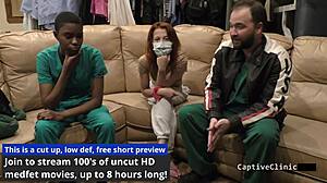 Jewel plays nurse humiliating patient in pov hospital backstage