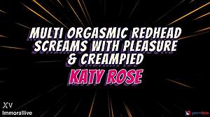 Whoa, Katy Rose screams through multi-orgasms riding hard!
