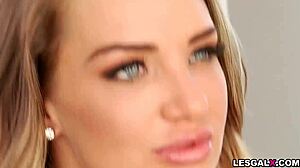 Jessa Rhodes and Cali Carter Lesbian Anal Dildo Orgasms