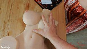 curvy saleswoman offers tantaly fuck doll demo missionary creampie squirting!