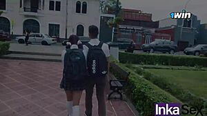 18yo schoolgirl and milf stepmom fuck huge cocked white guy