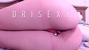 Sexy Dri Inserts Glass Plug In Tight Wet Pussy