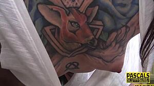 Tattooed Slut's Small Tits Bounce In Hardcore Fuck