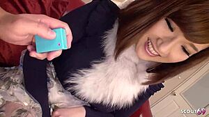 Japanese Teen Hits Multiple Orgasms on Vibrator Before Sucking Cock in Uncensored JAV Casting