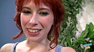 Barely-Legal Redhead Zoey Nixon Milks Cock for Huge Facial Cumshot!