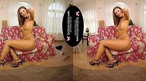 Jenifer jane rides dildo solo vr style