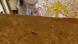 Want to grab this bitch's leggings wide open bending down?