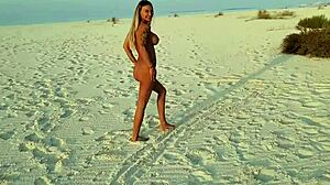 Monika Fox Naked Beach Pussy Ass Sand Flash!
