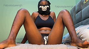 sexy petite ebony's pink pussy ripped open doggystyle creampie screams