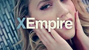 jesse pony moans greedily as huge cock stretches her busty ass deep