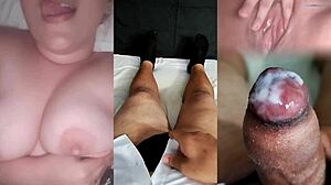 ex fingers tight wet pussy solo i stroke small cock watching her drip