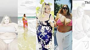 damn this leopard bikini hawaiian bbw spreads plump pussy for epic solo worship!