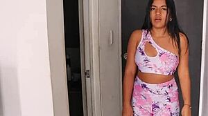 intrigued by wife's double tits ass domination over ebony blonde?