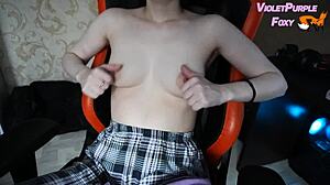 Hey virgin, tease those puffy nipples solo till you cum hard alone?