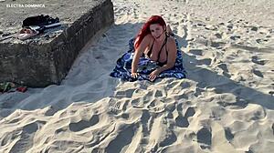 Beach putinha tease leaves cock rock hard pov fetish