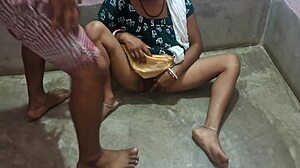 hot tight pussy takes pounding anal with dirty hindi moans