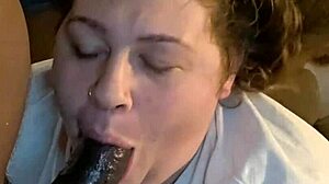 Bam gobbles big black cock super sloppy facial finish