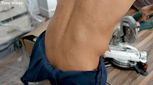 sasha paige lures workmen for her tight dp pounding