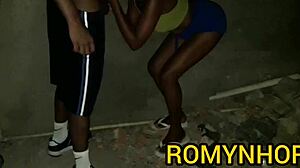 Skinny dude's huge cock gets sucked then anal pounds shorty