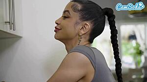 Sexy Latina MILF Housewife Squirts Shaking On Stepsons Huge Cock!